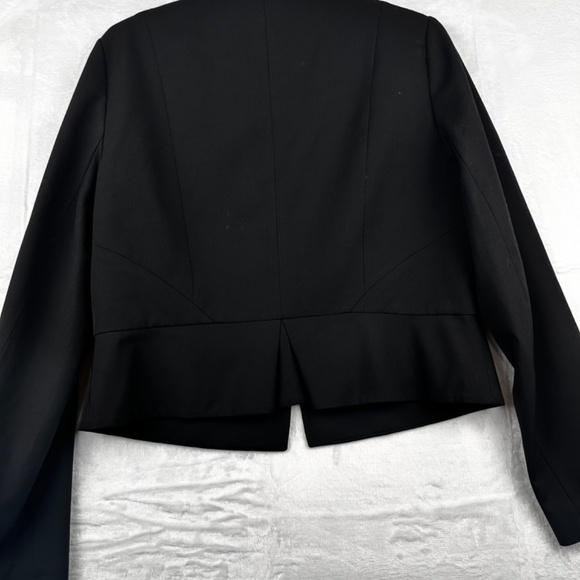 Veronika Maine Black Styles Blazer Made in Australia Fabric from Europe sz14 - Picture 7 of 9